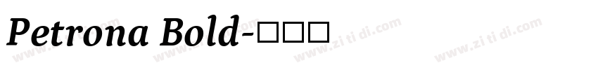 Petrona Bold字体转换